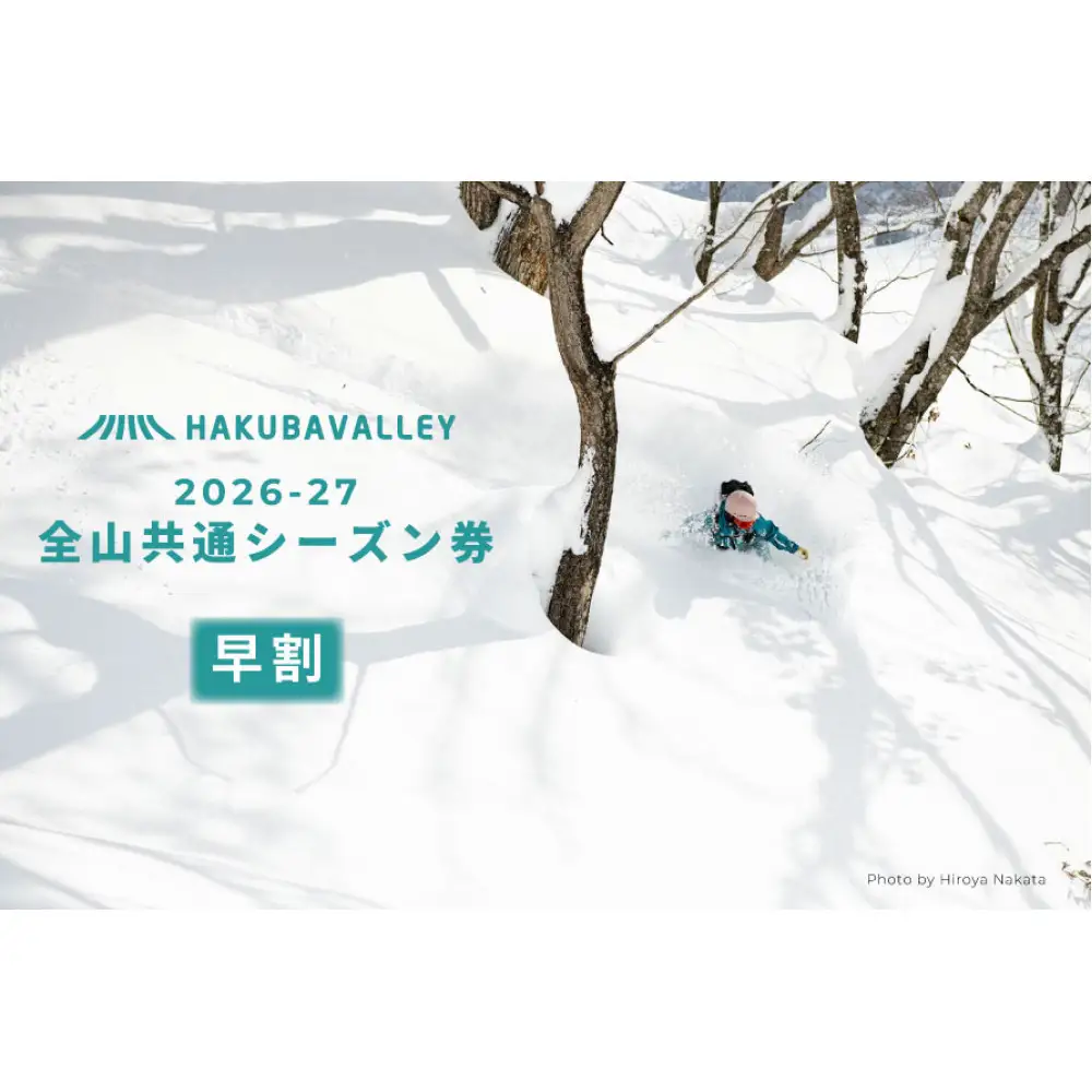 【早割】2026-2027 Hakuba Valley 全山共通シーズン券 小人1枚 | 白馬バレー スキー スノボ 長野