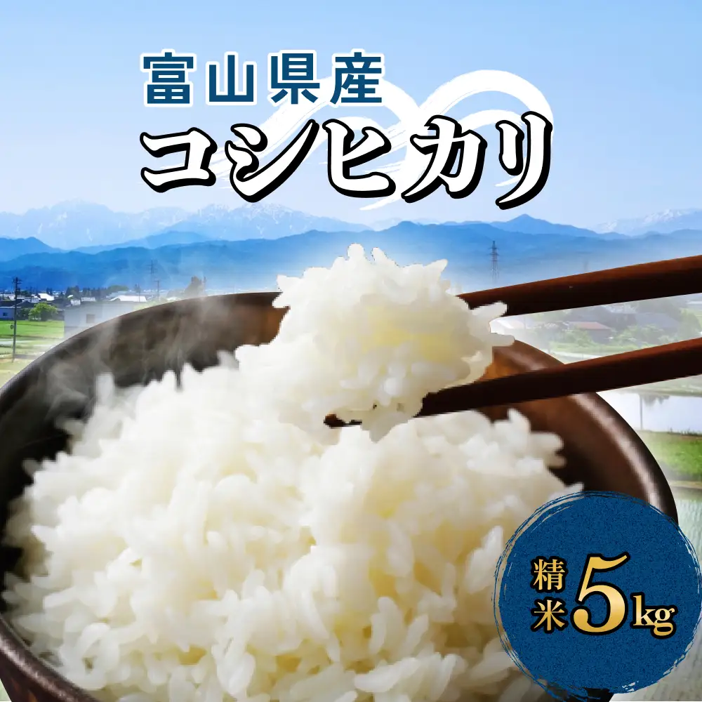 富山県産 コシヒカリ 5kg 精米