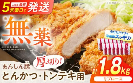 豚肉 リブロース 計1.8kg 藤井ファーム[AWAF068]トンカツ