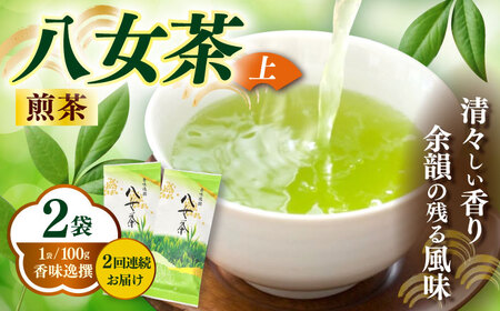 八女茶 【全2回定期便】 100g×2袋お茶 [ABEI038] 八女茶
