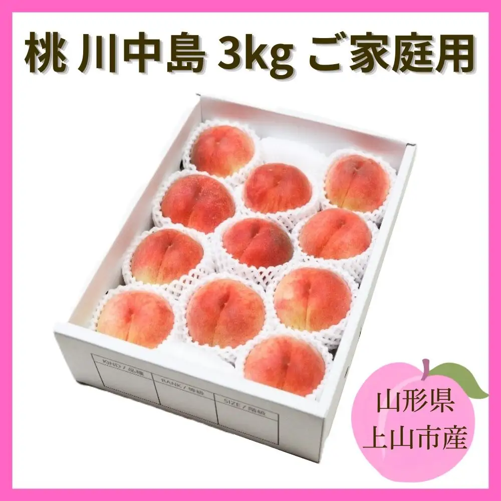 桃（川中島）３ｋｇ　ご家庭用　0055-2604
