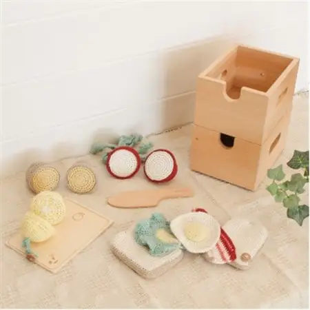 HOPPL(ホップル)おままごとギフトBOXセット(手編みおもちゃ)【1653549】