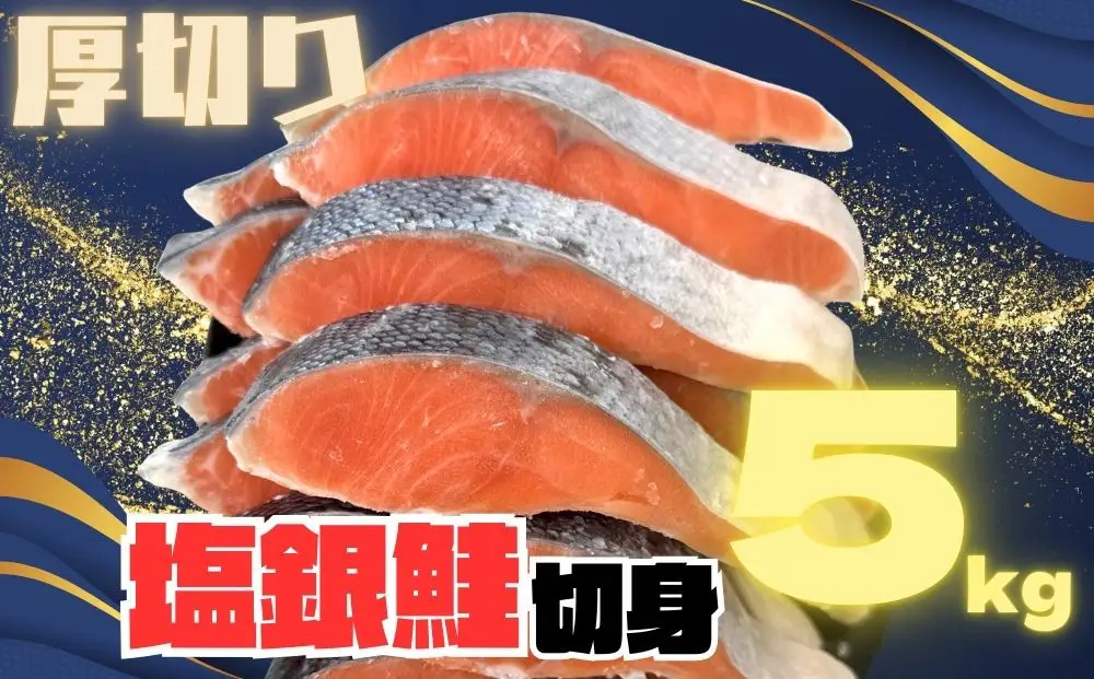 訳あり 銀鮭切り身 味付け 家庭用・弁当に最適 5kg 銀鮭