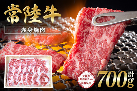 常陸牛　赤身焼肉700g【茨城県共通返礼品 / 茨城県産】 C09-004
