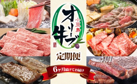 牛肉 オリーブ牛 和牛 黒毛和牛 香川県産 牛肉【6ヶ月】【定期便】