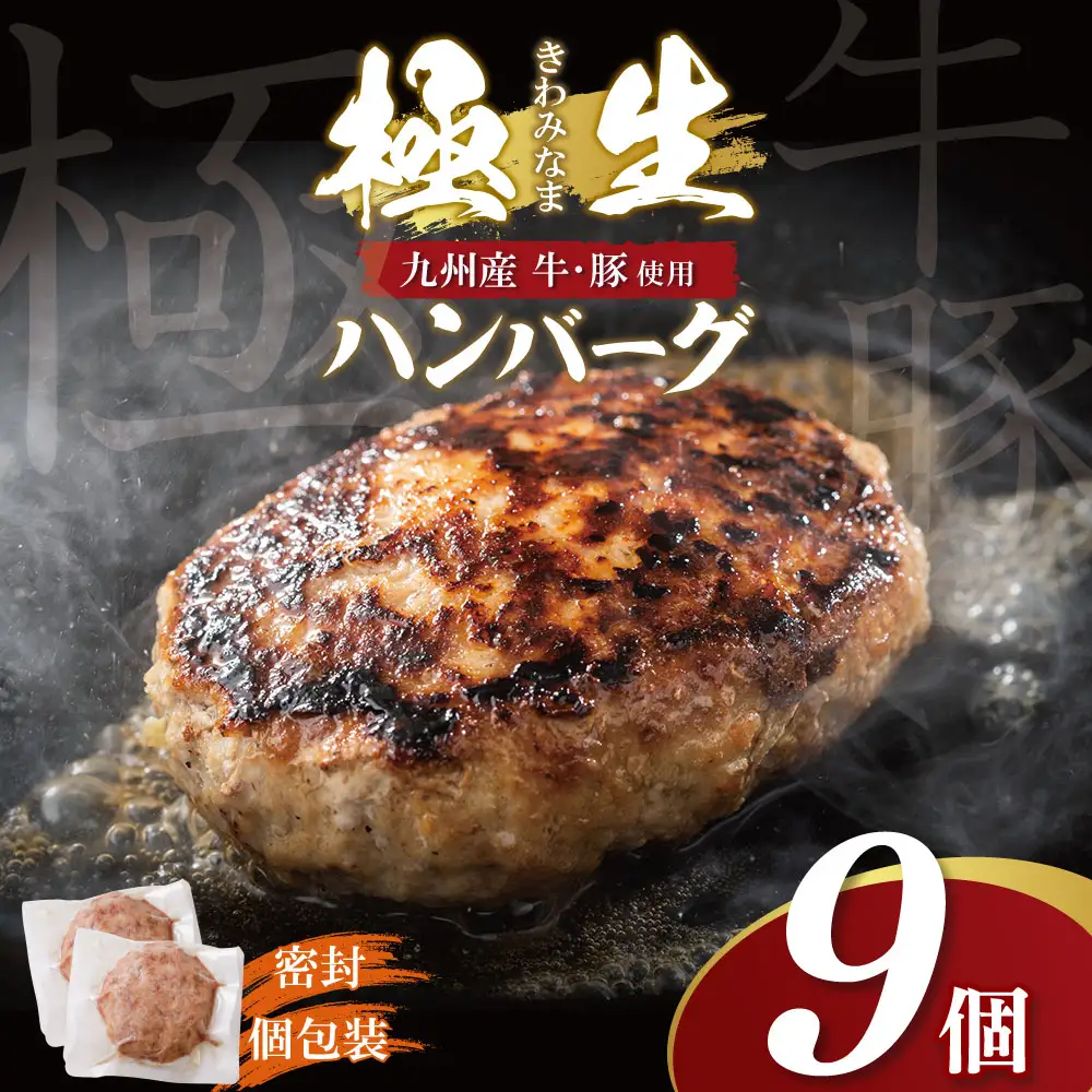 Z61-41 極生ハンバーグ 9個セット(150g×9) ハンバーグ