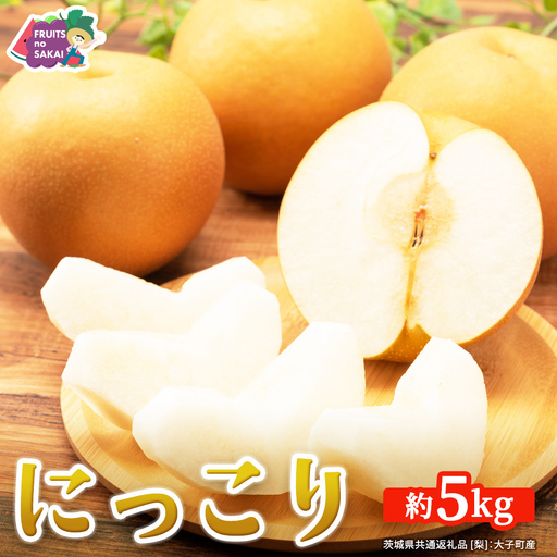 にっこり 梨 約5kg 【2026年10月より発送開始】（茨城県共通返礼品 [梨]：大子町産）