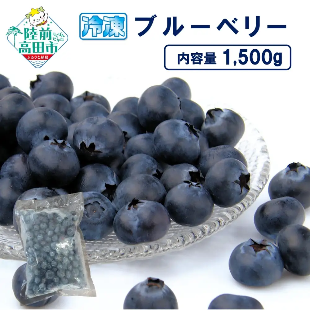 先行予約 冷凍ブルーベリー 500g×3袋 フルーツ ブルーベリー