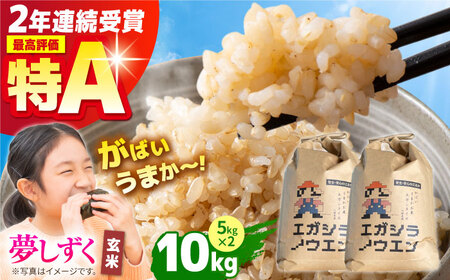 【11月発送】令和7年産 夢しずく 玄米 10kg（5kg×2袋）【江頭農園】 [HAU005] 特A