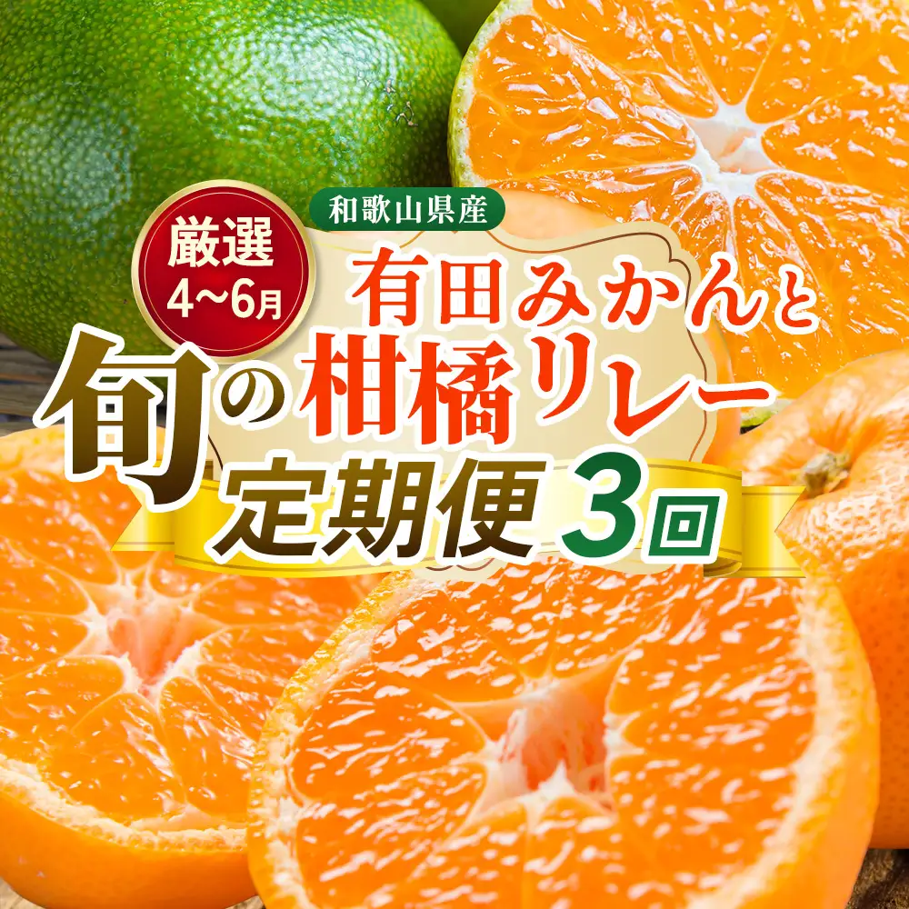 【定期便】厳選 柑橘定期便 S 3回（4～6月）※北海道・沖縄・離島への配送不可※4月・5月・6月に発送