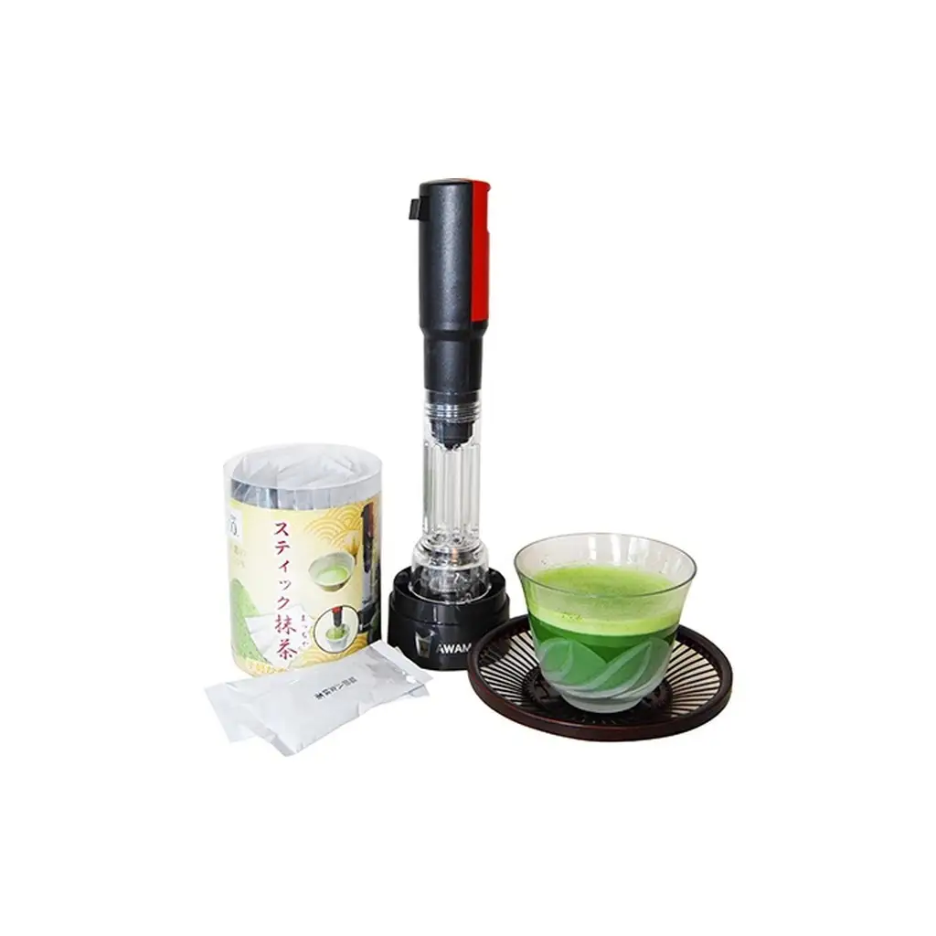 「 あわ丸 」くん 抹茶 スマート スタイル セット （ ブラック ＆ レッド ） 雑貨 日用品 あわ丸