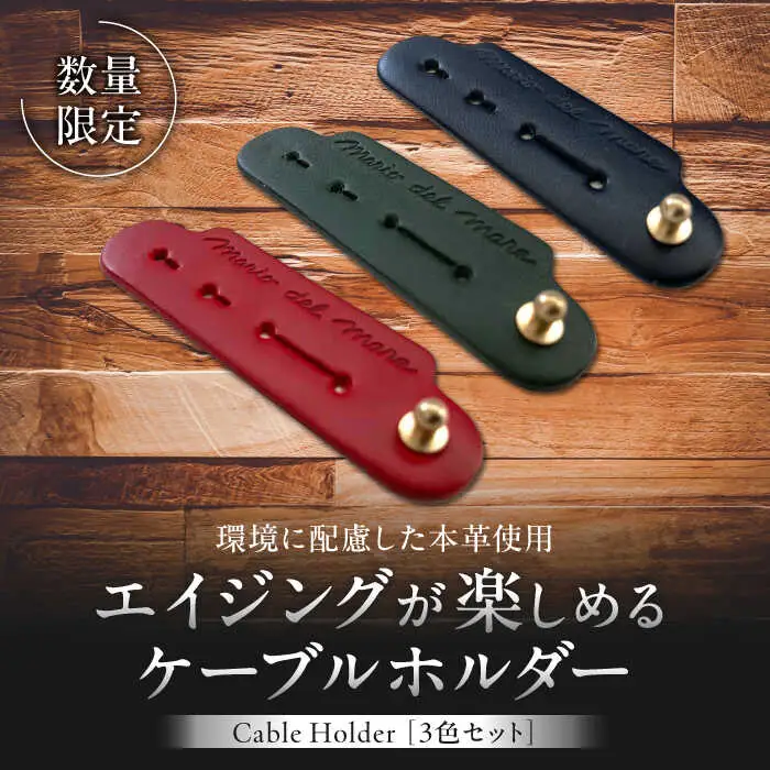 【数量限定】Cable Holder【3色セット】 ／ ケーブルホルダー [ASAZ001]