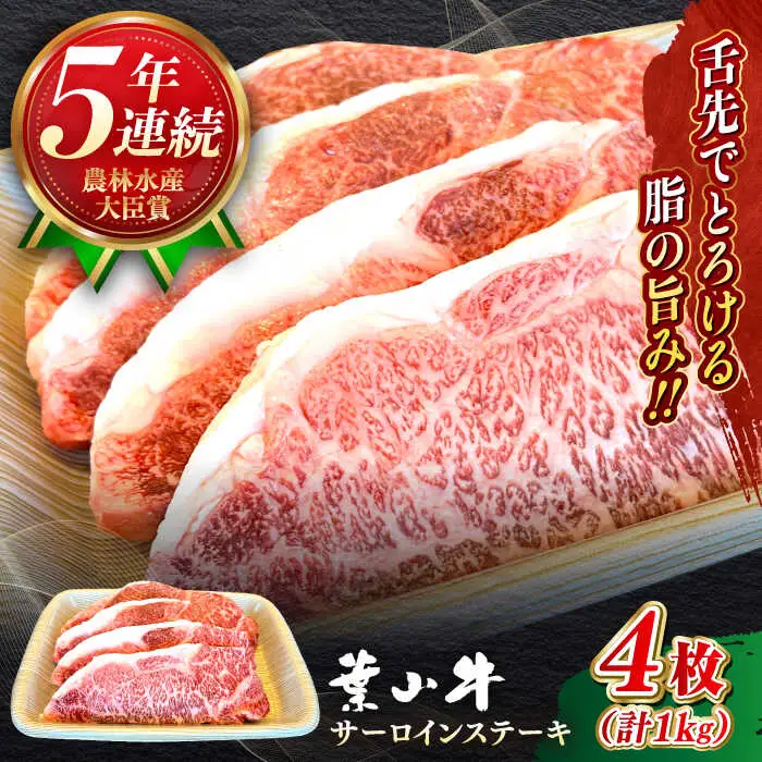 葉山牛サーロインステーキ 1kg  [ASBD018]