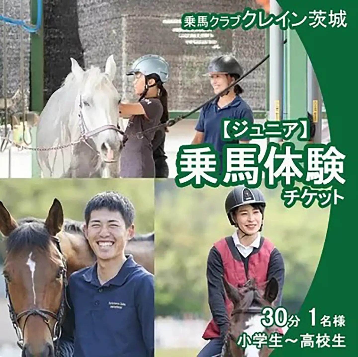 乗馬クラブクレイン茨城 ペア家族 乗馬体験チケット