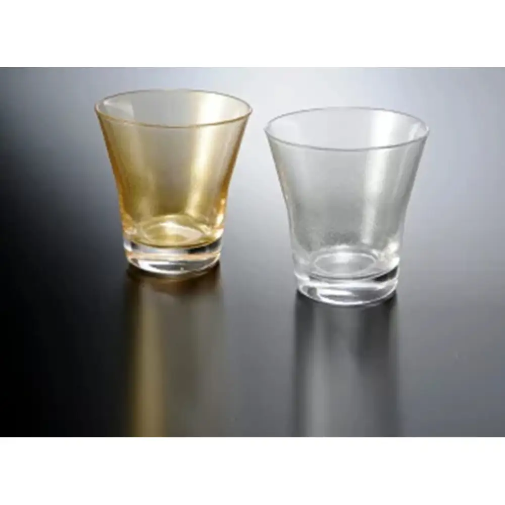 みよし漆器本舗 ペアグラス 紀州塗り ぬりもん de Verre フリーグラス 涼金・涼銀 210ml