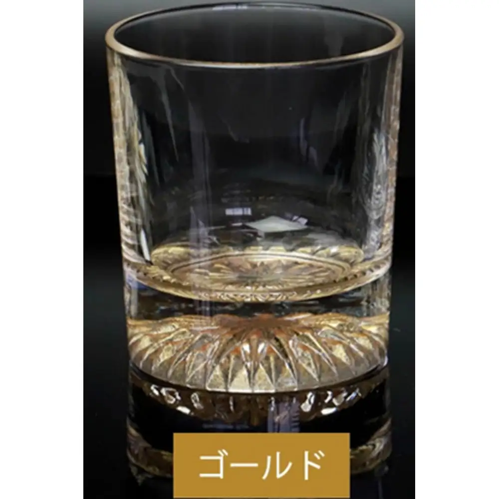 みよし漆器本舗 ぬりもん de Verre オールドグラス 単品 210ml 紀州塗り ゴールド