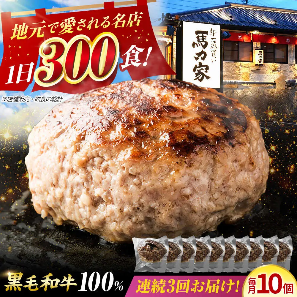 【3回定期便】超ハンバーグ ミニ 10個[AVBO069]おかず 定期便