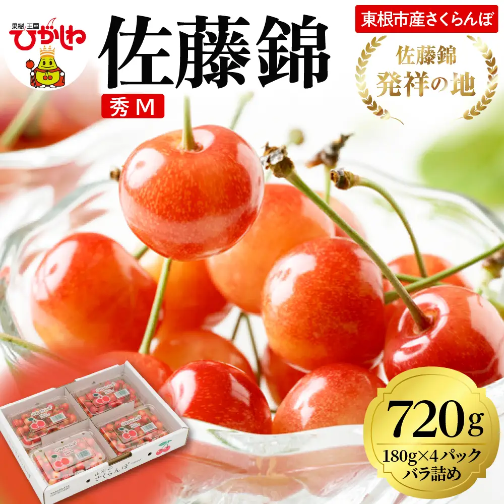 2027年産 さくらんぼ 佐藤錦 720g 秀品 M さくらんぼ