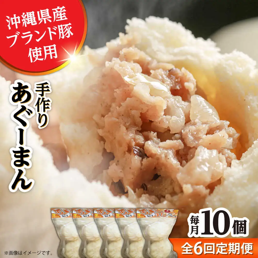 肉まん 【全6回定期便】あぐーまん 10個入り (2個入り×5P)  BCBL021 惣菜