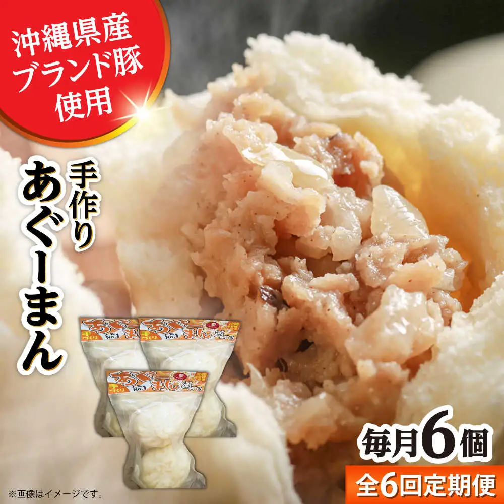 肉まん 【全6回定期便】あぐーまん 6個入り (2個入り×3P)  BCBL028 惣菜