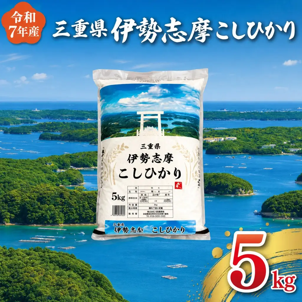 コシヒカリ【2026年8月後半発送】5kg 伊勢志摩コシヒカリ 米 D-65