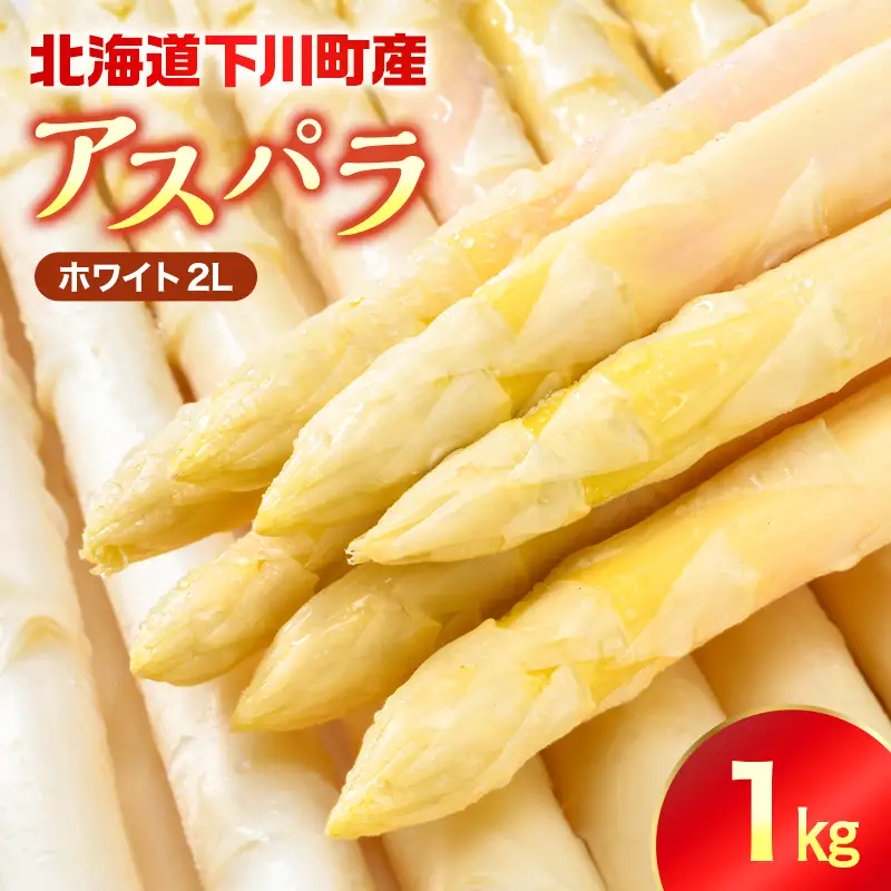 【先行予約】令和9年産 ホワイトアスパラガス（2Lサイズ） 1kg アスパラ 野菜 やさい ふるさと 納税 国産 北海道産 北海道 下川町 F4G-0353