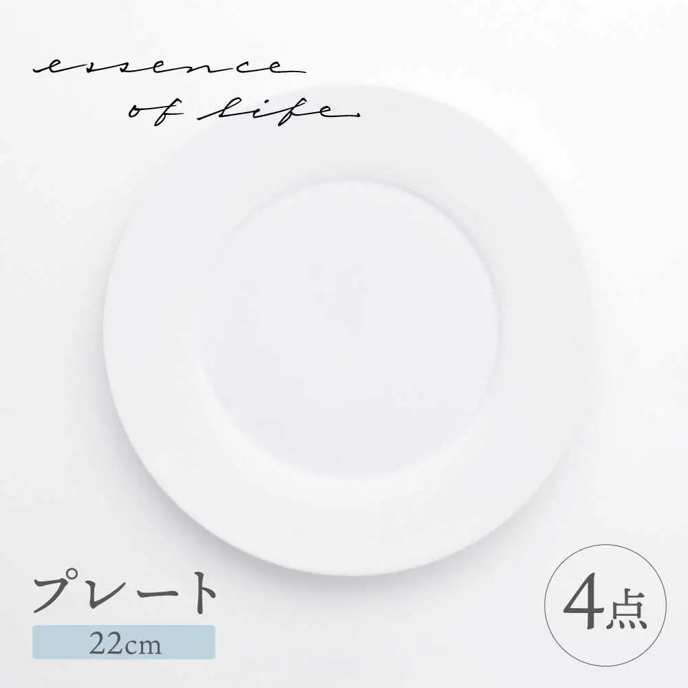 【波佐見焼】【essence】agasuke プレート 〈22cm〉　4点【西海陶器】[OA449]