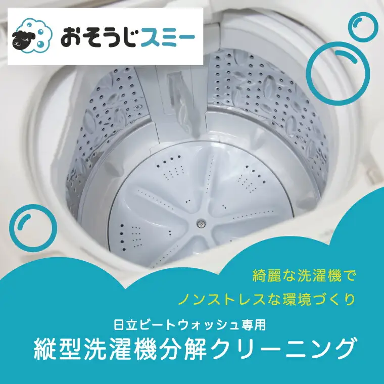 洗濯機クリーニング 縦型分解 日立ビートウォッシュ 洗濯機クリーニング【柏市限定】