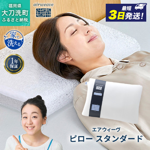 エアウィーヴ ピロー 枕 まくら 洗える 洗濯可 いびき 高反発 オールシーズン対応 ギフト 母の日 父の日 スタンダード