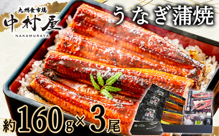 FM063_伝統酵母　うなぎの蒲焼　　千栗　国産160g×3
