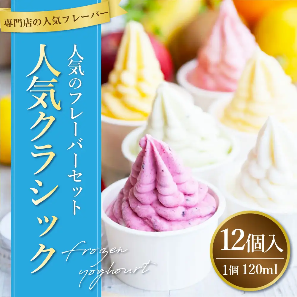 人気クラシック12個セット フローズンヨーグルト 120ml×12個 合計1440ml セット 詰め合わせ