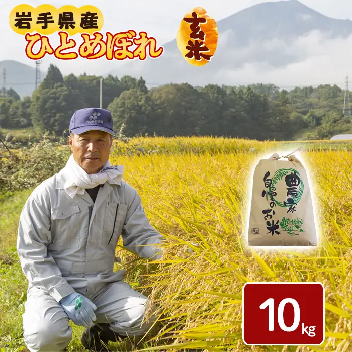 令和8年産 新米 《先行予約 2026年11月より順次発送開始予定》 ひとめぼれ 玄米 10kg ／ げんまい 岩手県産 伊藤一夫
