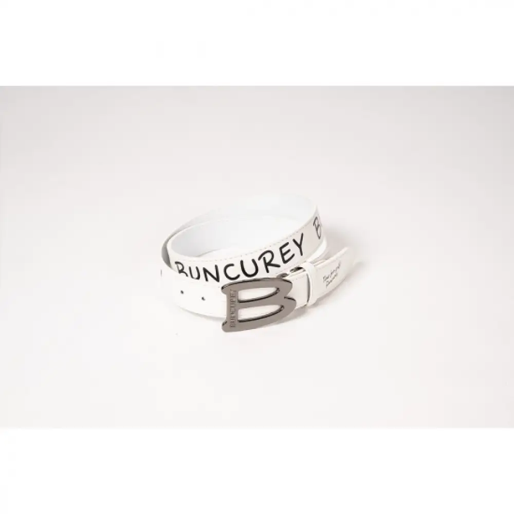 BUNCUREY　ロゴPTベルト（BM23SS-08-021）〈ホワイト〉