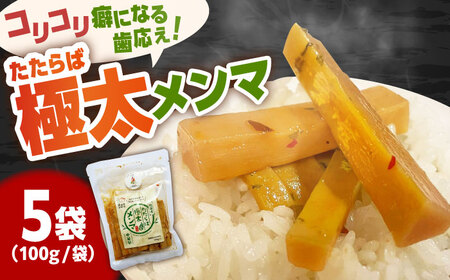 国産たたらば極太メンマ 100ｇ×5袋 ラーメン おつまみ 珍味 惣菜 おかず お取り寄せ セット売り ギフト おすすめ 島根県雲南市/奥出雲マザーズ[AIDP003]