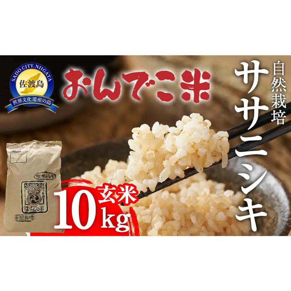 お米 自然栽培 玄米 10kg だるま庵農園 | 新潟県 佐渡市 ササニシキ