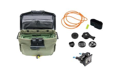 ライドオンバッグ オリーブ ステムボルト専用マウント ライドオンバッグ【R+Bag-OLIVE-BOLT】【セット品】