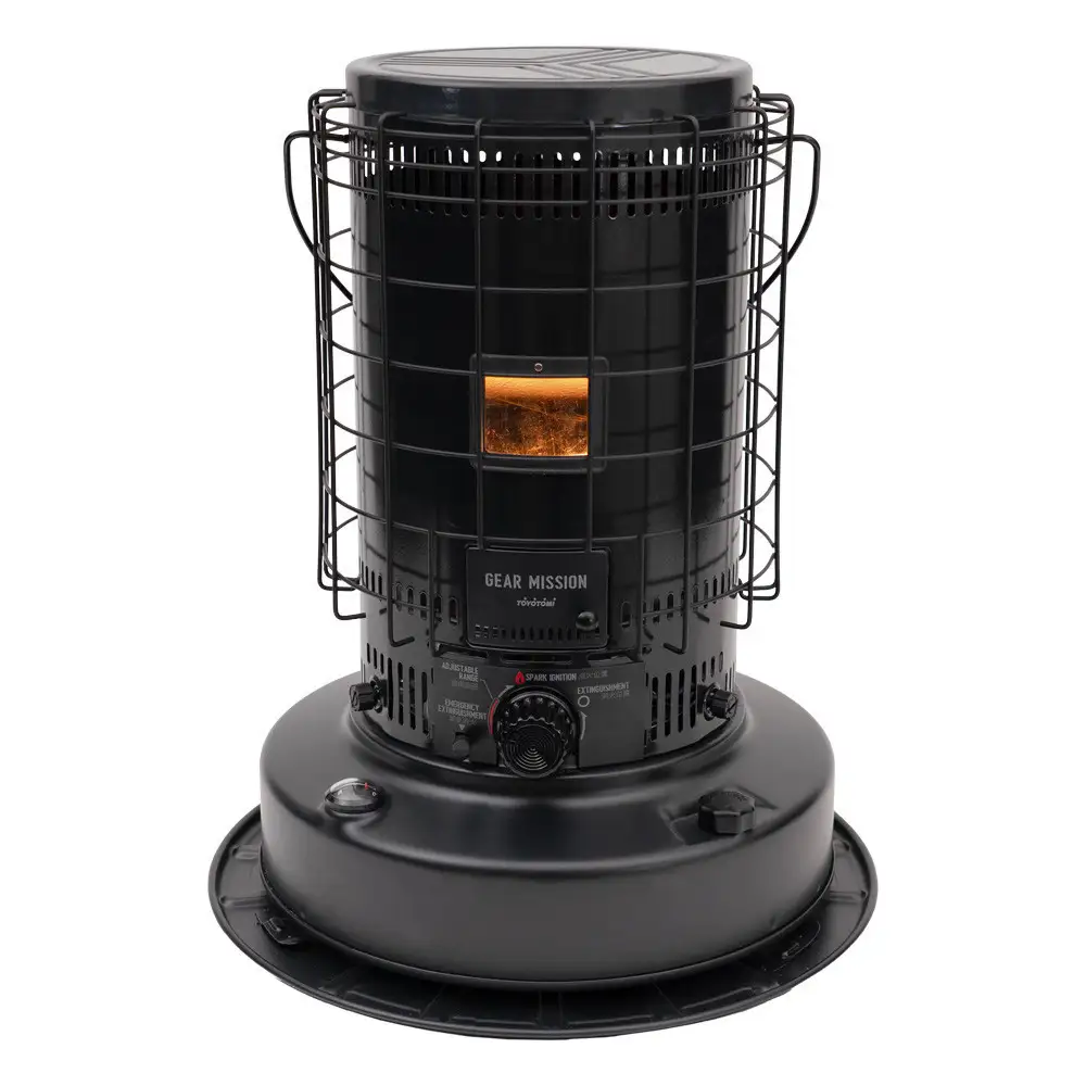 【GEAR MISSION】【トヨトミ】対流形石油ストーブ「KS-GE67(ブラック)」17～24畳