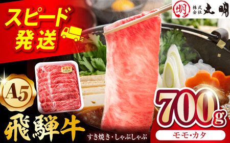【A5等級】 飛騨牛 モモ・カタスライス 700ｇ 多治見市 / 飛騨牛の丸明 冷凍 和牛 赤身 霜降り[THL003]