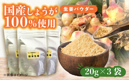 しょうが パウダー 3袋 生姜 粉末【配達不可：離島】[AEAO009]