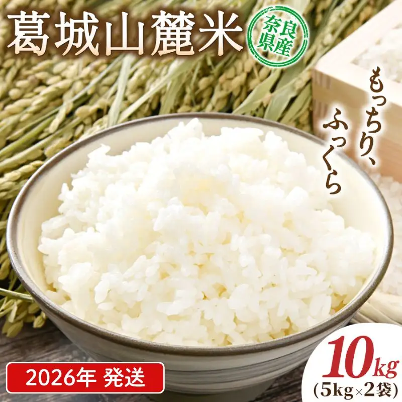 米 先行予約 葛城山麓米 ヒノヒカリ（白米）計10kg [ 5kg×2袋 ] 令和8年産 【2026年10月下旬～順次発送】 葛城市【smlk013A】