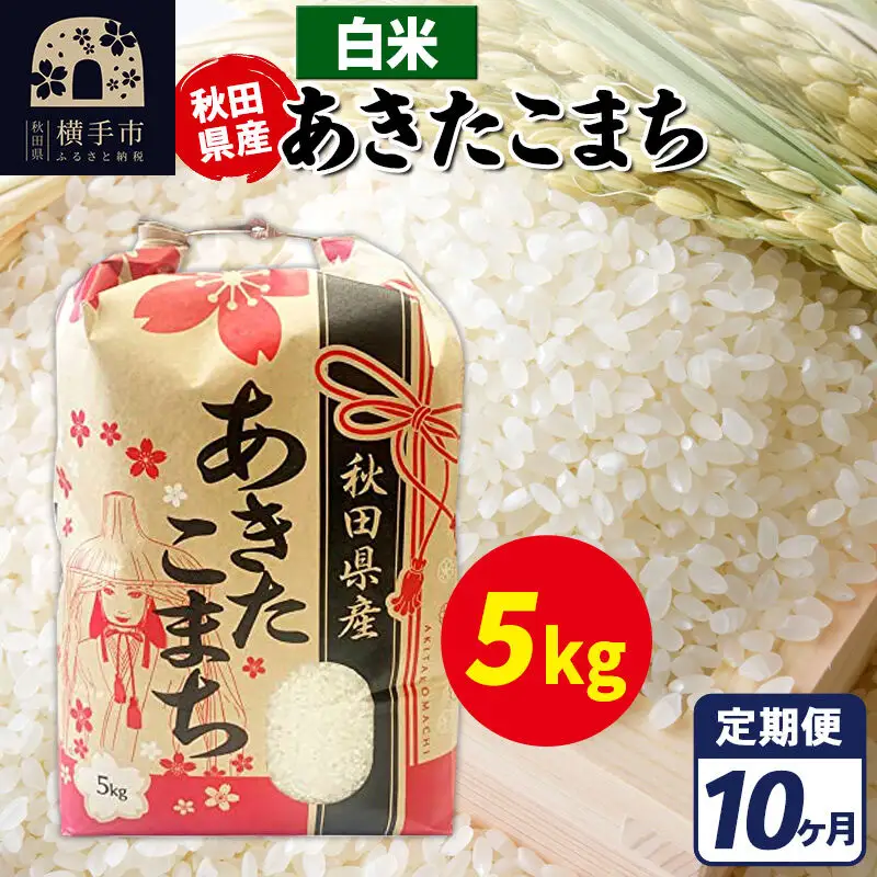 《定期便10ヶ月》あきたこまち 5kg【白米】令和7年産 秋田県産 こまちライン