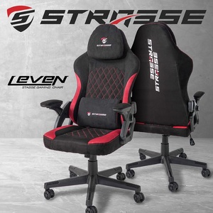 STRASSE ゲーミングチェア LEVEN ／ コスティック リクライニング ロッキング アームレスト 座面昇降 奈良県 御所市【cstk0021】
