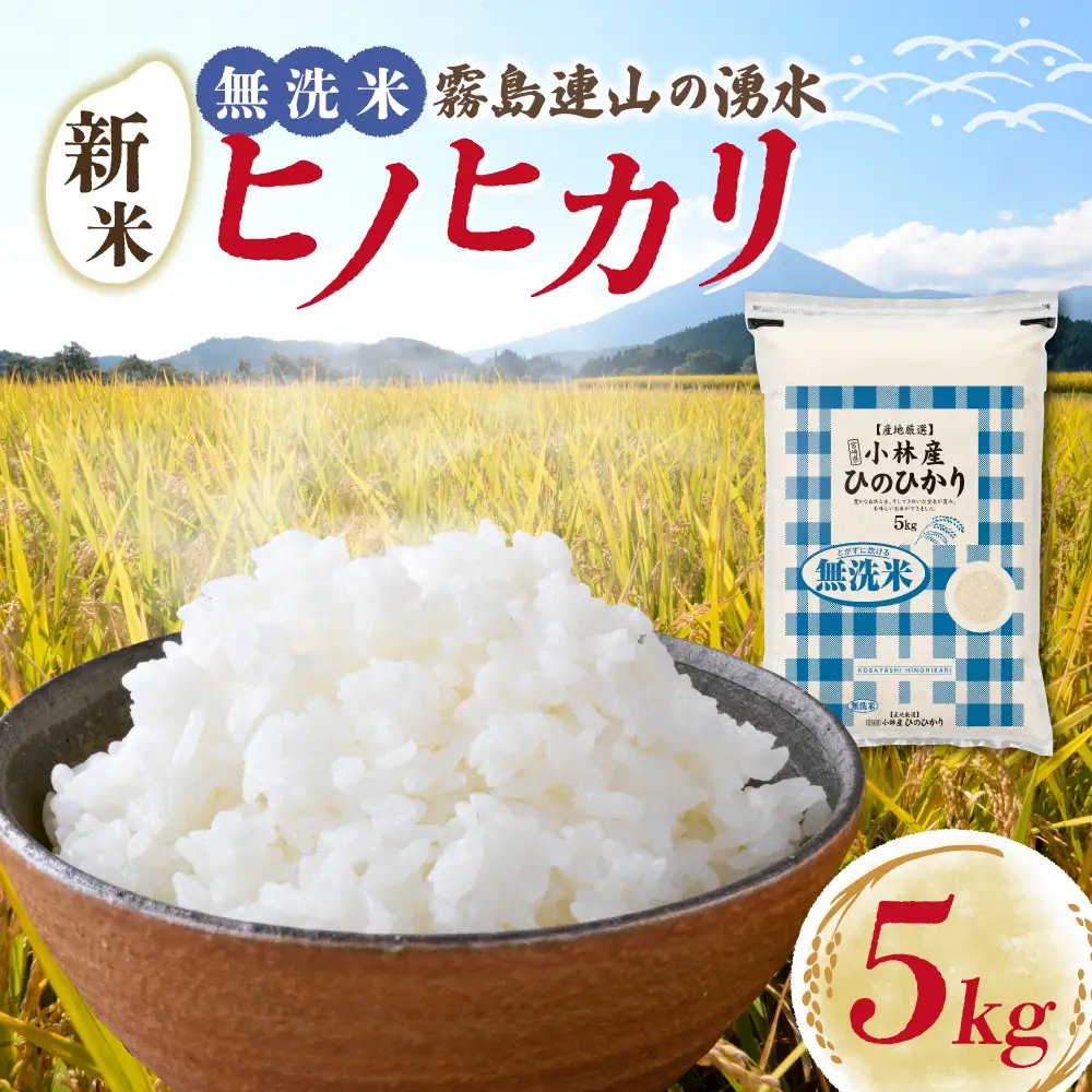 【令和7年産米】無洗米 ヒノヒカリ 5kg（国産 米 無洗米 お米 精米 ひのひかり 令和7年産 5kg 数量限定）