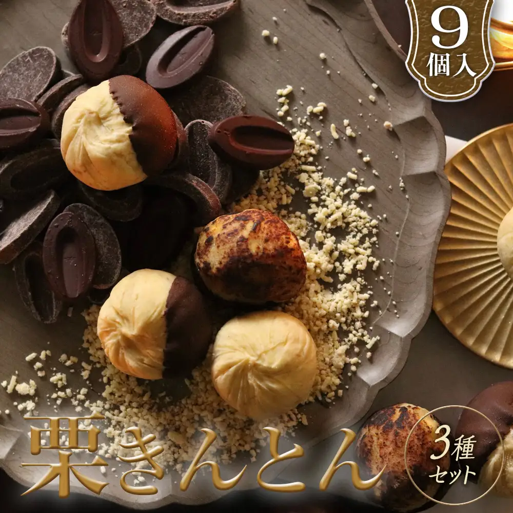 栗きんとん3種セット [No.1124] ／ ショコラコート 焼きモンブラン 利平栗 くり くりきんとん 菓子 和菓子 スイーツ おやつ 栗の王様 高級感 贅沢 ご褒美 お取り寄せ 贈り物 岐阜県