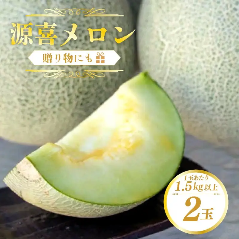 野木源の源喜メロン 2玉入り（2026年7月下旬～発送）  ふるさと納税 メロン 果物 フルーツ めろん melon meron 京都 丹後 2026 2026年 農家応援 生産者応援 送料無料