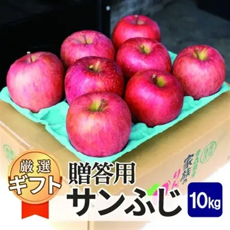 【1月出荷予定】平均糖度13度以上! サンふじ 約10kg 贈答用　青森県産りんご【配送不可地域：離島・沖縄県】【1667985】