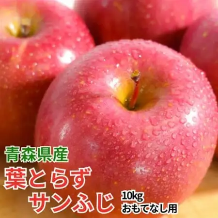 【12月出荷予定】平均糖度13度以上! 葉とらずサンふじ 約10kg おもてなし用【配送不可地域：離島・沖縄県】【1667999】