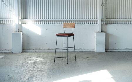 SK COUNTER CHAIR -本革- ダークブラウン 椅子