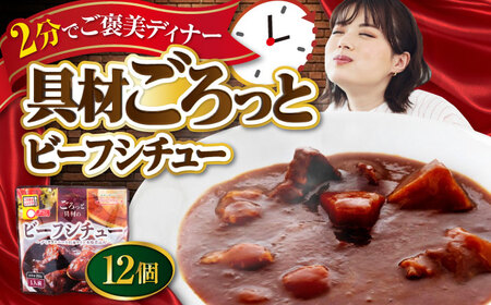 San felice ビーフシチュー×12パック　愛媛県大洲市/一般社団法人キタ・マネジメント（大洲まちの駅あさもや）ビーフシチュー 常温 洋食 簡単調理 煮込み料理 備蓄食材[AGCP822]