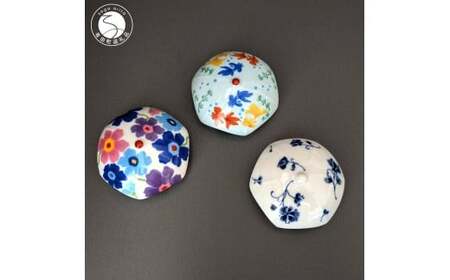 有田焼 抗菌 排水口カバー アンブレラ 3個セット【東洋セラミックス】花柄 ポピー 金魚 インテリア 抗菌 蛇口 洗面台 おしゃれ 可愛い カラフル au021